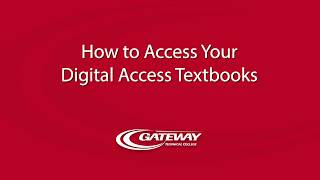 How to Access Your Digital Access Textbooks