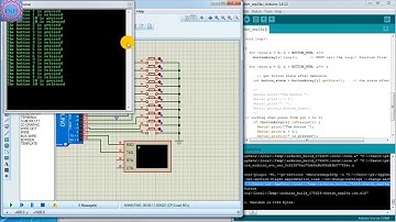 3.Button Multi Array Arduino Uno/Proteus Simulation/Serials monitor with Code on Description