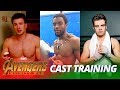 Avengers: Infinity War Cast TRAINING WORKOUT - Part 2