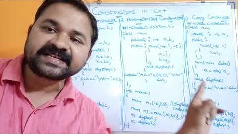 Constructors in C++ Programming | Default Constructor | Parameterized Constructor | Copy Constructor