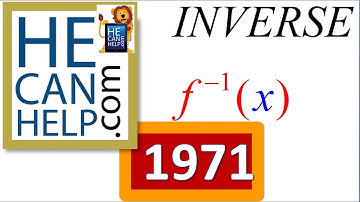 1971 {HECANHELP.COM} Inverse Function College Algebra GEORGE MATHEW