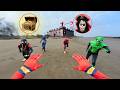 Team Spider-Man Battles PIRATE Serbian Dancing | Hunt for Treasure on Skull Island ( Mystery POV )