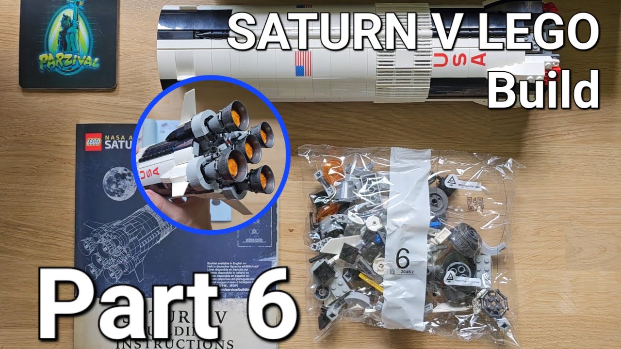LEGO Ideas SATURN V Rocket - step by step build [Part 6] - Finally the  engines! - YouTube