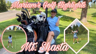 Golfing in Mount Shasta California🏌️‍♀️| Mariam Gaussa
