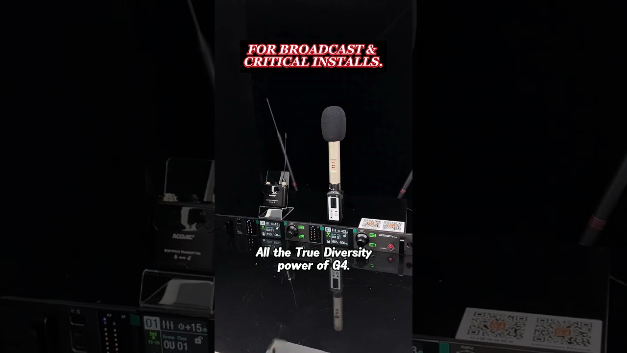 ACEMIC G4MAX True Diversity Wireless Microphone | Broadcast & Studio Grade Audio