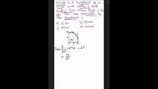 Find the Perimeter of a Quadrant 🔥 | Areas Related to Circles Class 10