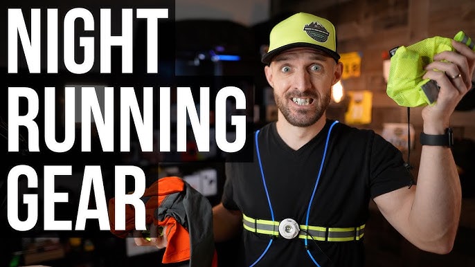  LED Reflective Running Vest with Front Light, USB Rechargeable  Running Lights for Runners, High Visibility Warning Lights with Adjustable  Elastic Belt, Chest Lamp for Men/Women Jogging Cycling Walking : Sports