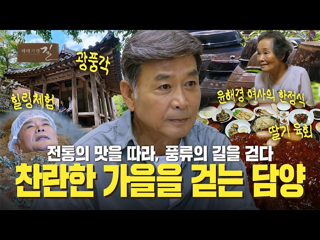 전통의 맛을 따라, 풍류의 길을 걷다, 찬란한 가을을 걷는 담양 | 테마기행 길 | 26년 10월 9일