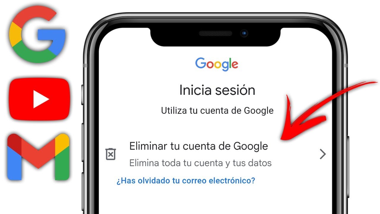 Como ELIMINAR cuenta de GOOGLE, YOUTUBE y GMAIL para SIEMPRE (desde un ...