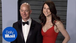 Jeff Bezos and wife MacKenzie arrive at Vanity Fair Oscars bash - Daily Mail