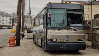 ᴴᴰ Ex MTA 2006 MCI D4500CL #3273 getting ready for scrapping in Jersey City