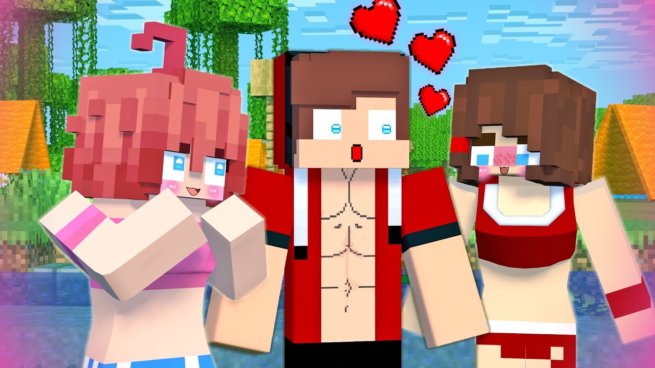 MAIZEN : love story JJ & jj sister in Camp !! - Minecraft Animation JJ & Mikey