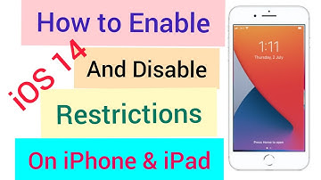 How to Enable and Disable Restrictions on iphone and ipad in ios 14