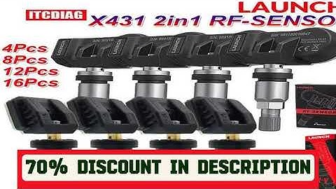A must-have product! LAUNCH X431 2 in 1 RF-SENSOR 315MHz & 433MHz TPMS Sensor Tire Repair Tools Sc