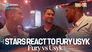 Cristiano Ronaldo, Eddie Hearn & Anthony Joshua react after winner of #FuryUsyk 🇸🇦 is announced 👀 image