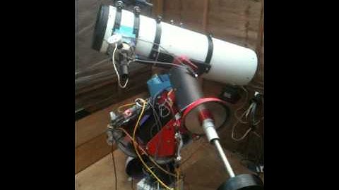 Homemade Arduino GOTO Telescope mount: Test with two motors