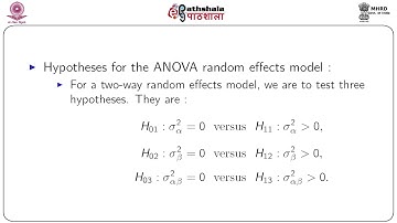 Two way ANOVA random effects