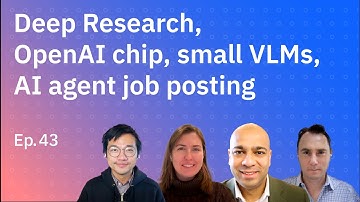 Deep Research, OpenAI inference chip, small VLMs, and AI agent job posting