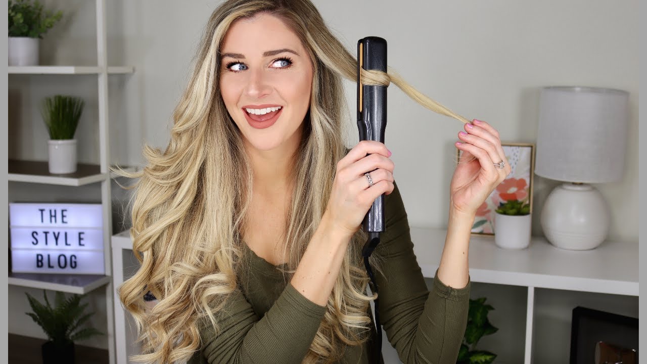 Hannahs Hair Tutorial  Curls With A Straightener  Amelia Liana  YouTube