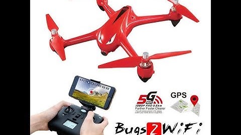 A test flight of the camera with the MJX BUGS 2