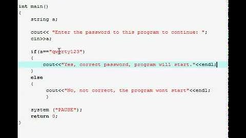 [C++] Password Protected Program
