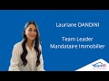 Rencontrez lauriane dandini  team leader  mandataire immobilier  teamfi