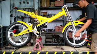 modified bike proses lengkap membangun motor impian seperti minerva madass