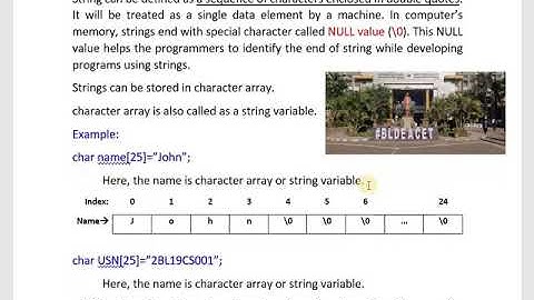 strings in C by Chidanand S Kusur