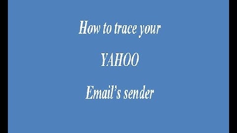 how to trace an email
