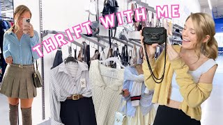 Thrift With Me *finding a DESIGNER BAG for $4.99!!!* | Old Money / Rich Aesthetic