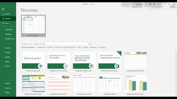 001-Créer et ouvrir un document Excel