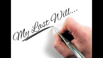 Can I write my own will?