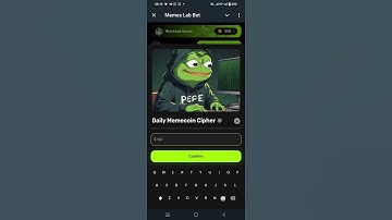 Memes Lab Bot Daily Memecoin Cipher Code 22 November 2024 #memecoin #memeslabbot #cipher