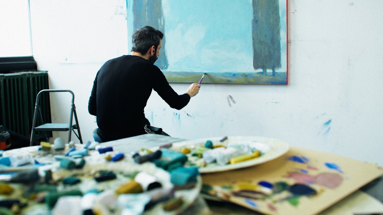Film backdrop image for Artist Nicolas Party: "You want to create a painting that is much more interesting than yourself." (2026)