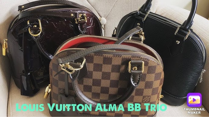 Louis Vuitton Alma BB Vernis Amarante Red Bag - THE PURSE AFFAIR