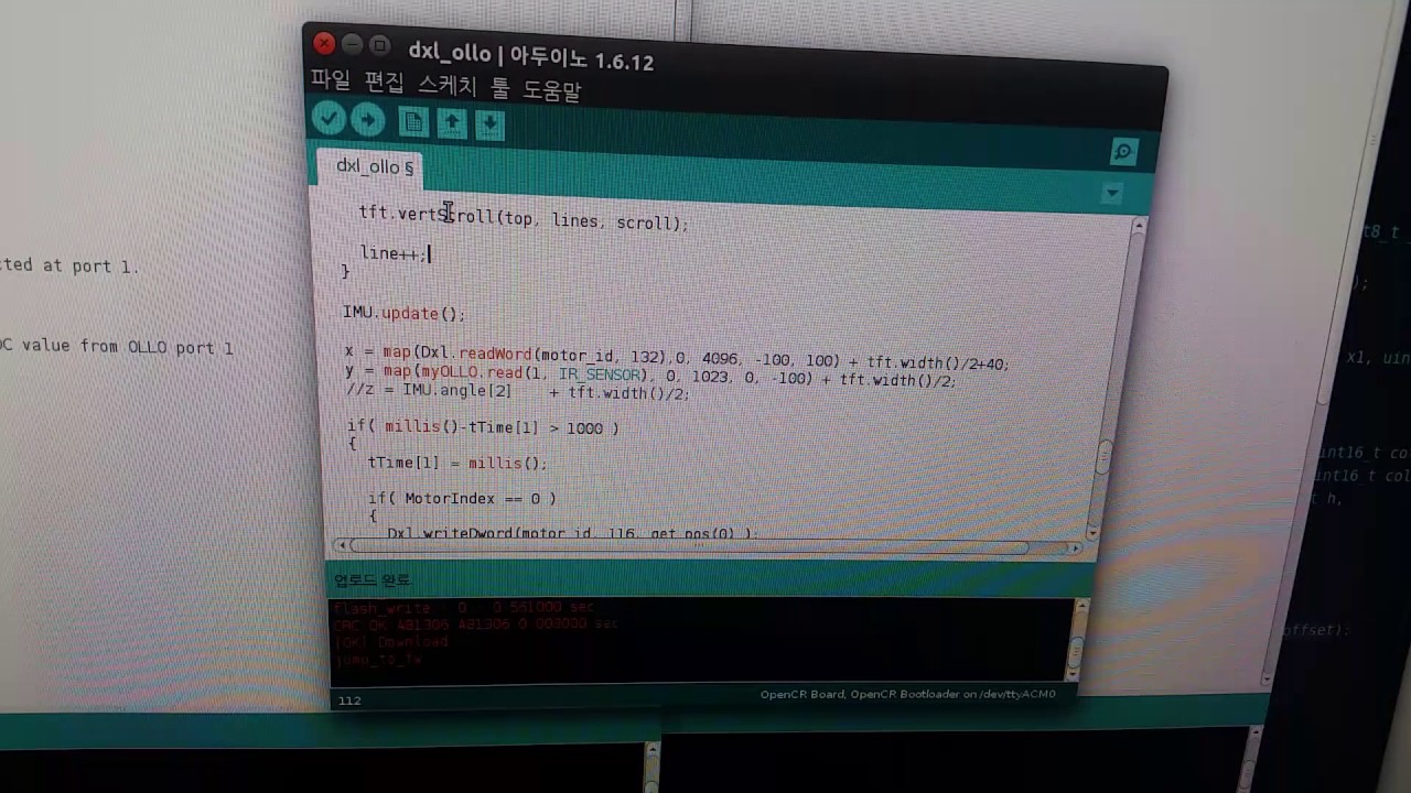 OpenCR Arduino TFT Graph Test - YouTube