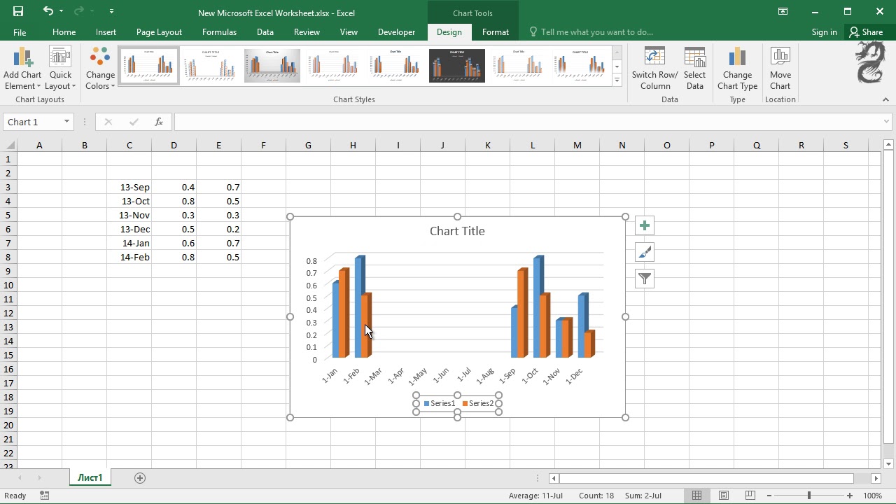 How to Create 3D Column Chart in Excel YouTube