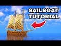 How to build a boat  minecraft tutorial
