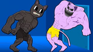 Muscle Catnap Vs Muscle Cartoon Cat Poppy Playtime Chapter 3 Vs Trevor Henderson Cartoon Animation