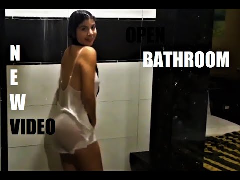 Open bathroom beautiful girl open bath no penty no bra latest open bath ligo challenge sarya vlog