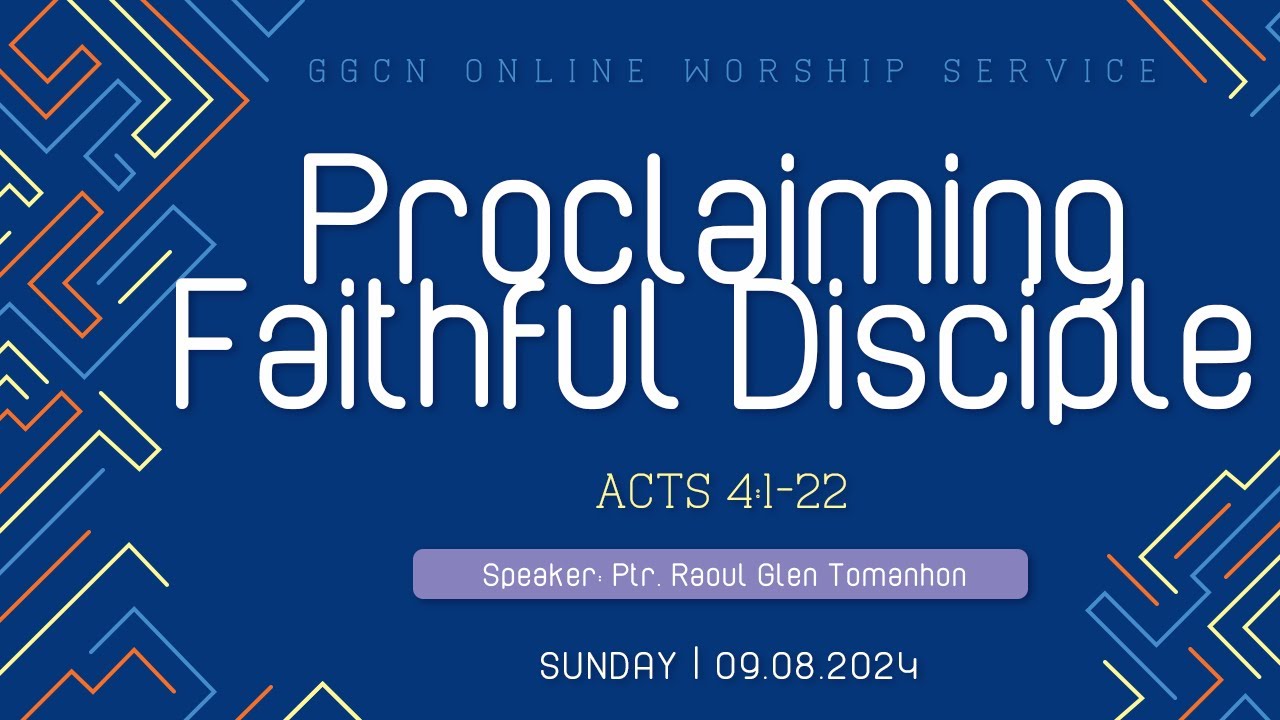 Proclaiming Faithful Disciples - YouTube