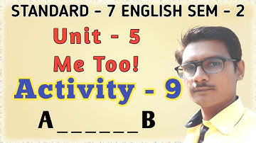 std 7 english sem 2 unit 5 activity 9