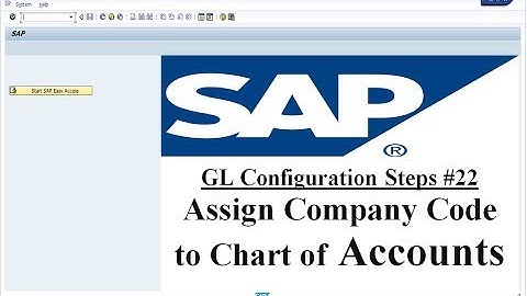 How to ASSIGN CHART OF ACCOUNT to company code ......???????