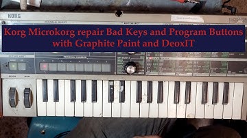 Korg MicroKorg Repair with Graphite Paint and DeoxIT
