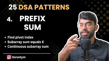 L4. Prefix Sum || 25 DSA Patterns || New & Easy way to Master DSA || Crack DSA Round || Crack FAANG