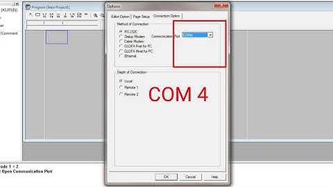 CÀI ĐẶT CỔNG COM PLC LS - PHẦN MỀM KGL WIN  K120S.