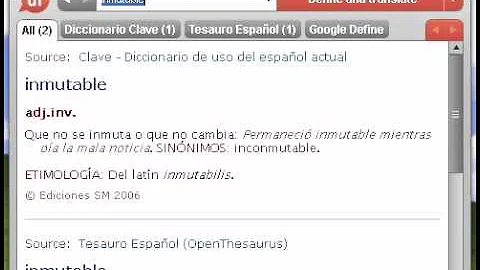 ¿Cuál es el sinónimos de la palabra inmutable?