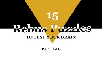 Rebus Puzzles - Part Two