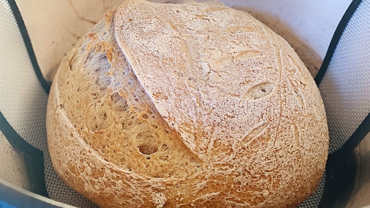 Flour Sourdough Bread Step 7 SCORE & BAKE the Dough YouTube
