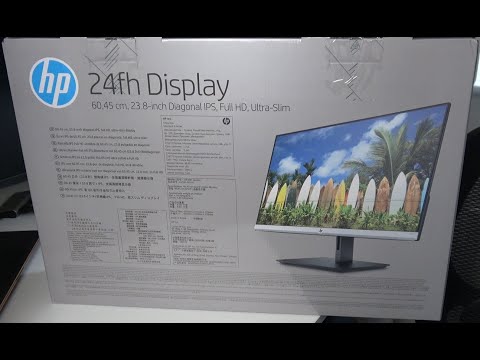 HP Diagonal IPS, Ultra Slim Full HD 24inch Monitor Unboxing